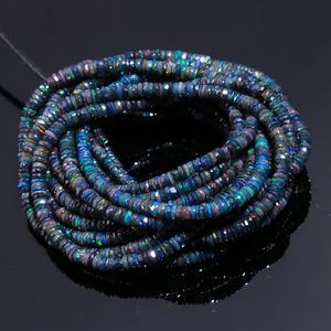 ลูกปัดทรงเหลี่ยมเพชรพลอยสีดำแบบเอธิโอเปียนธรรมชาติสำหรับทำเครื่องประดับลูกปัดแฟชั่นขายส่ง - Product Image 3