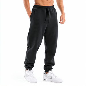 Oversized 400 GSM Gym <b>Trainer</b> Sweatpants <b>Men's</b> <b>Winter</b> Gym Trouser Pants <b>Mens</b> Heavy Fleece Exercise Sweatpants <b>Men's</b> - Product Image 2