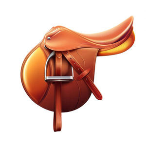 Sillín de equitación sin árboles de cuero profesional estilo occidental e inglés para montar 2026 - Product Image 2
