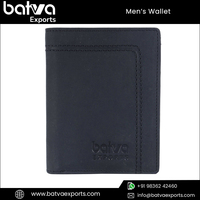 Dompet Pendek Pria Kulit Asli Vintage Kualitas Premium, Penutup Lipat Dua, Ukuran Dapat Disesuaikan, Logo Unik, Katun Perjalanan India