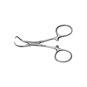 Venta al por mayor 3,5 "Backhaus toalla abrazadera fórceps de un solo uso de acero inoxidable instrumentos quirúrgicos estériles desechables Backhaus fórceps - Product Image 1