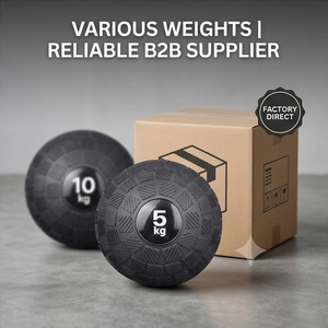 Ballon lesté antidérapant HV Sports HV-3416 en PVC, rempli de sable, 5 kg, pour l'entraînement de la force du tronc, la gym à domicile et le fitness - Product Image 1