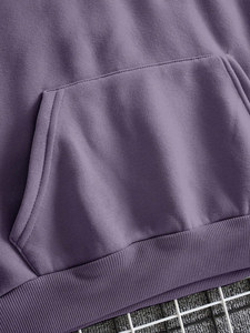 OEM 100% algodón sudaderas con capucha y sudaderas de hombre de lana gruesa de peso pesado de gran tamaño Logotipo de impresión personalizada diseño bordado de invierno - Product Image 5