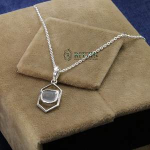 Collar con Colgante de Piedra Natural en Plata de Ley 925 para Mujer, Regalo para Fiestas y Aniversarios - Product Image 6