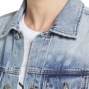 Chaquetas vaqueras ligeras de diseño personalizado para hombre, chaqueta vaquera de alta calidad para invierno, nueva condición para hombre, chaqueta vaquera de calle para hombre - Product Image 5