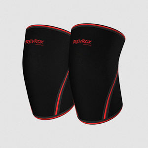 Genouillères de protection robustes en néoprène SBR pour haltérophilie, genouillères de compression souples pour squats et powerlifting - Product Image 3