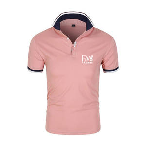 Último estilo de Otoño de manga larga para hombres para camisetas de Polo 100% tela de lona suave logotipo impreso personalizado patrón sólido para Polo - Product Image 1
