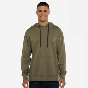 Venta al por mayor de doble forro unisex Terry Drop Shoulder Pullover Hoodie - Product Image 5