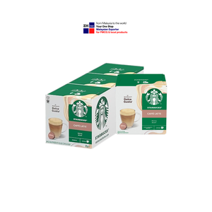 Star bucks Caffe Latte 12 dosettes capsules par Nes cafe Dolce Gusto grains de café Arabica torréfié foncé Malaisie Distributeur autorisé - Product Image 4