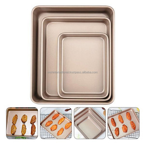 กระทะก้อนขนมปังเหล็กคาร์บอนแบบไม่ติดกระทะก้อนขนมปังสีดำสีทองสำหรับเครื่องมืออบขนมแม่พิมพ์ - Product Image 3