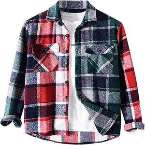 Camisa de Franela para Hombre, Nueva Moda, Tela Resistente, Gran Venta, Tendencia, Precio Razonable, Camisa de Franela para Hombre de Alta Calidad - Product Image 6