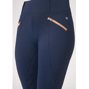 Culotte d'équitation personnalisée respirante de qualité supérieure pantalon à siège intégral imprimé en silicone pour femmes leggings d'équitation - Product Image 3