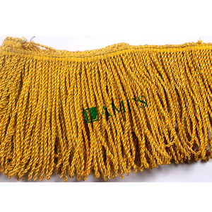 OEM Vàng Mylar chủ đề rìa tùy chỉnh kim loại <span class=keywords><strong>3</strong></span> "6" và 9 "Rayon bông lụa và kim loại thỏi rìa TRIM tua handmade - Product Image 6