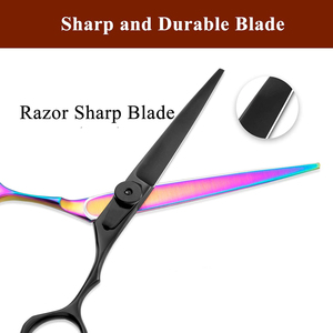 กรรไกรตัดผมทำจากสเตนเลสสตีลทนทานมีคมขนาด6นิ้ว - Product Image 5