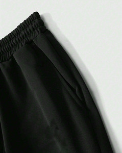 High Quality Men's Casual Flared Sweatpants Mid Waist <b>Bleach</b> Wash 100% Cotton Trending Men's Pants Washed - Product Image 4