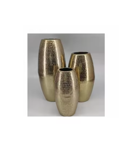 Vases à fleurs en métal de vente chaude Vases de décoration de table en argenterie polonaise mate à un prix abordable - Product Image 4