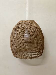 Lámpara de ratán de bambú de estilo asiático hecha a mano, diseño de linterna de papel envejecido, accesorio de decoración del hogar de la fábrica de Vietnam - Product Image 2