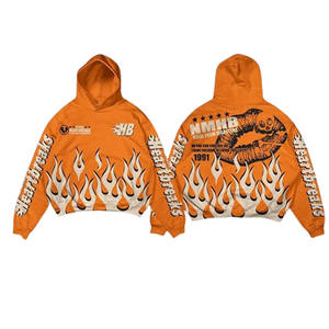 Sweat à capuche tendance pour hommes de haute qualité personnalisable en gros pull long surdimensionné avec motif sérigraphie pour l'automne - Product Image 1