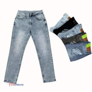 ชุดยีนส์อินเทรนด์สำหรับผู้ชายสไตล์2025เสื้อแจ็กเก็ตยีนส์เอวกลางเอวซักได้สไตล์เวียดนาม - Product Image 5