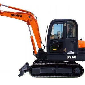 รถขุดขนาดเล็ก SY60 25 แรงม้า เครื่องยนต์ดีเซล Perkins รุ่น 1GZL-100 ระบบไฮดรอลิก TOSHIBA แรงบิดสูง รับน้ำหนักได้ 5000 กก. เหมาะสำหรับใช้งานในฟาร์ม - Product Image 1