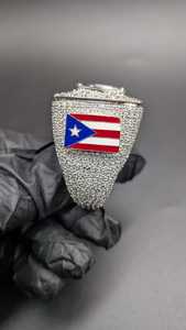 Anillo de Plata de Ley 925 con Incrustaciones de Diamantes Moissanite VVS, Diseño Personalizado con Letras, Estilo Hip Hop, para Unisex - Product Image 3