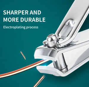 Gros outils de pédicure en acier au carbone grand coupe-ongles facile à façonner avec lime coupe-ongles d'orteil à bord droit pour les doigts - Product Image 3