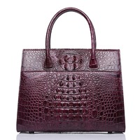 Sac à main pour femme en cuir véritable avec fermeture éclair, deux poignées, style décontracté, grande capacité, couleurs personnalisables