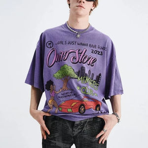 Las mejores camisetas de lavado ácido ecológicas ligeras para hombres, tela de punto transpirable, ropa elegante para exteriores para estilo callejero - Product Image 3