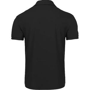 Chemises polo de sport pour hommes en polyester et élasthanne respirant, design OEM - Product Image 4