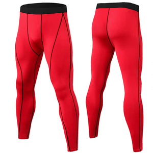 Legging athlétique de performance sportive avec logo personnalisé collants de course à pied pour hommes pantalon de compression fitness gym athlétique jogging yoga - Product Image 4