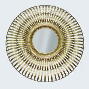 Espejo de pared de metal rústico de 50 piezas hecho a mano, último diseño para decoración del hogar, decoración elegante para sala de estar y dormitorio - Product Image 3