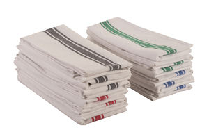 Set of 12 100% Cotton Kitchen <b>Cleaning</b> <b>Cloths</b> with Woven Square Stripe Pattern Home Use Kitchen Towels - Product Image 3