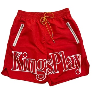 Pantalones Cortos Deportivos para Hombre al por Mayor, Modelo King Play Same, Sólidos, Antiarrugas, de Nailon, con Logotipo Personalizado, Servicio OEM, 100% Poliéster - Product Image 6