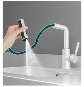 Smart Water Tap Stainless Steel Sink Swivel Taps Pull Out Spray Kitchen Faucets Intelligence Waterfall Kitchen Faucets