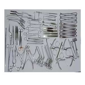 Kit chirurgical orthopédique manuel en acier de qualité allemande de 78 pièces, incluant des instruments de craniotomie et de laminectomie de base SurgiRight - Product Image 1