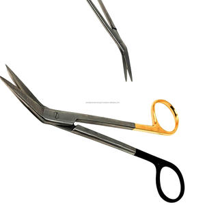 Tijeras Quirúrgicas de Precisión Mundial para Iris y Encías, Anguladas, de Carburo de Tungsteno, Super Corte, para Disección de Tejidos Dentales, Quirúrgicas y ORL, de Acero Inoxidable - Product Image 4