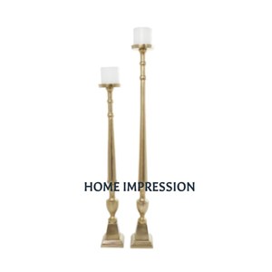 Miroir brillant en métal poli 4 bras vaisselle décoration bougeoirs en métal et support meilleure qualité en gros bougeoir - Product Image 4