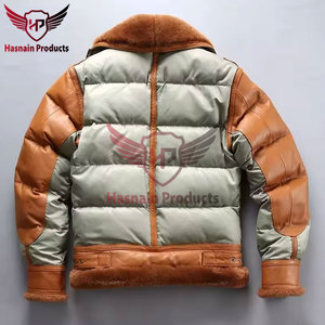 Veste en cuir d'hiver pour hommes de grande taille personnalisée en gros à des prix imbattables - Product Image 2