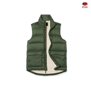 Ryan Pro Gear casual Puffer <b>vest</b> <b>Slim</b>-fit puffer <b>vest</b> Zip-up puffer <b>vest</b> Cold-weather <b>vest</b> - Product Image 2