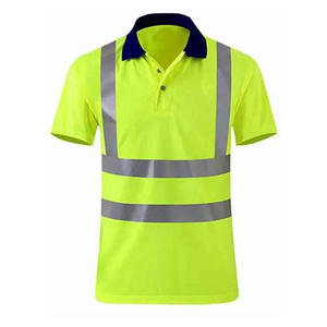 Hi Vis Camisas de manga corta de seguridad reflectantes de alta visibilidad 2025 Ropa DE TRABAJO Polo de seguridad de manga corta de alta visibilidad - Product Image 1
