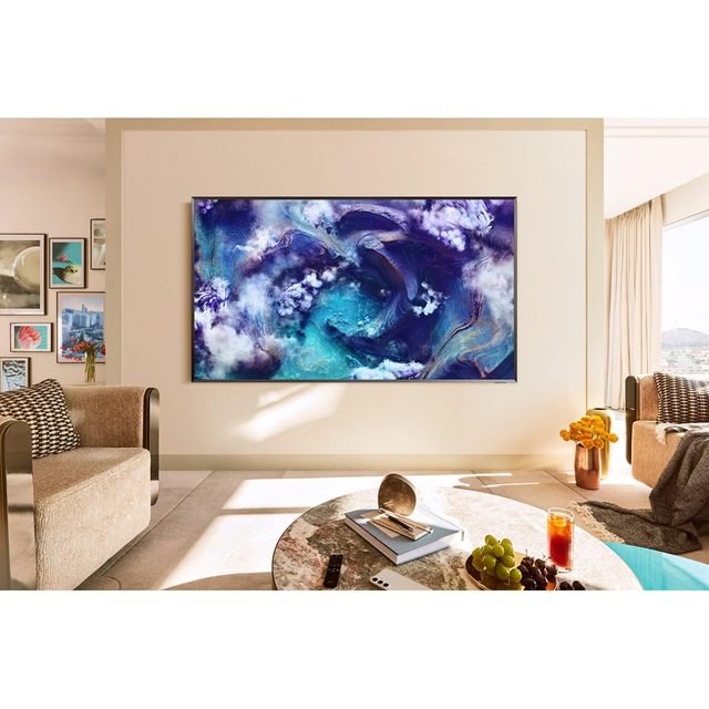 85 Inch 4K Mini LED Smart TV with 165Hz AI Processor HDR Black Cabinet for Kitchen and Bathroom Use US Origin