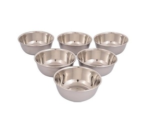 Bol de service en acier inoxydable de haute qualité idéal pour la cuisine de tous les jours, la préparation des aliments, le mélange et le service. - Product Image 1