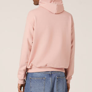 100% algodón Boxy Fit Sudadera con capucha para hombre en blanco de alta calidad de peso pesado logotipo personalizado sudaderas con capucha - Product Image 4