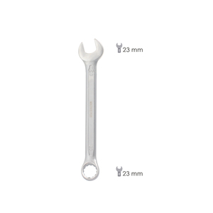 Chiave Combinata Plus 23x23 in Acciaio al Cromo Vanadio DIN3113 - Product Image 2