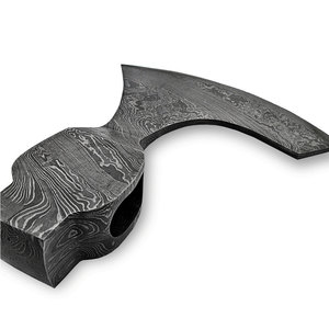 Cabezal de hacha de acero de Damasco personalizado Ideal para entusiastas del aire libre Bushcraft Camping y aplicaciones de carpintería - Product Image 3