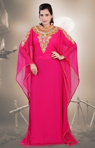 Kaftan islámico marroquí moderno para mujer Vestido de playa largo hasta el suelo con mangas largas transpirables ODM Supply - Product Image 2