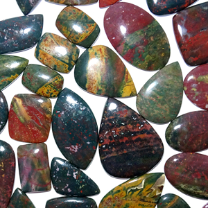 Pierre de Sang Naturelle en Vrac Mélange de Forme et de Taille Cabochon de Pierre de Sang Lot de Pierres Précieuses en Vrac Fabrication de Bijoux - Product Image 4
