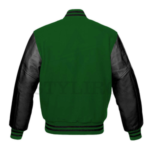 Logo personnalisé Laine Chenille Broderie Baseball Letterman Vestes Hommes Vintage Blanc En Cuir Manches Varsity Veste - Product Image 2