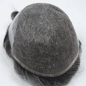 Sistema de reemplazo de cabello brasileño para hombres, prótesis capilar transpirable, peluca de onda recta natural con excelente transpirabilidad - Product Image 6