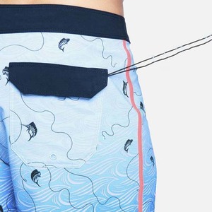 Pantalones cortos deportivos de cintura con cordón ajustados para hombre de alta calidad, algodón transpirable, sublimación, estampado, patrón de carga, suministro OEM de verano - Product Image 5